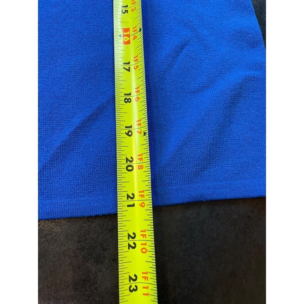 Chico’s Stretch Blue Rayon Sleeveless Tank Top Sz L - Picture 8 of 9
